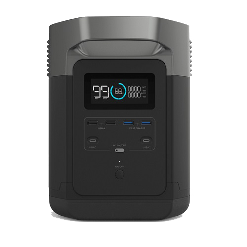 De Ecoflow Delta 1300 EU heeft een duidelijk leesbaar LCD scherm
