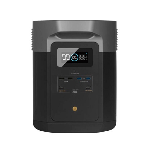 Ecoflow Delta Max 2000 (EU) Version vooraanzicht met display