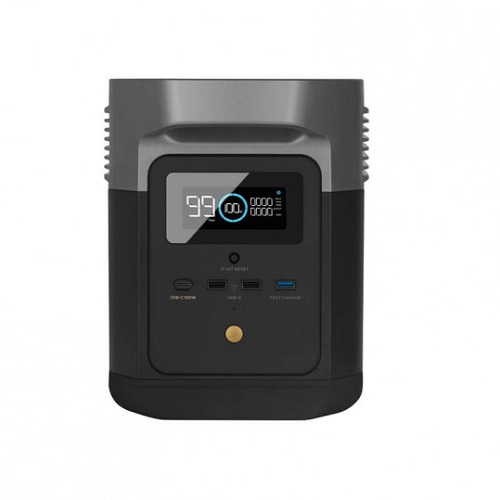 Ecoflow Delta Mini (EU) vooraanzicht met display