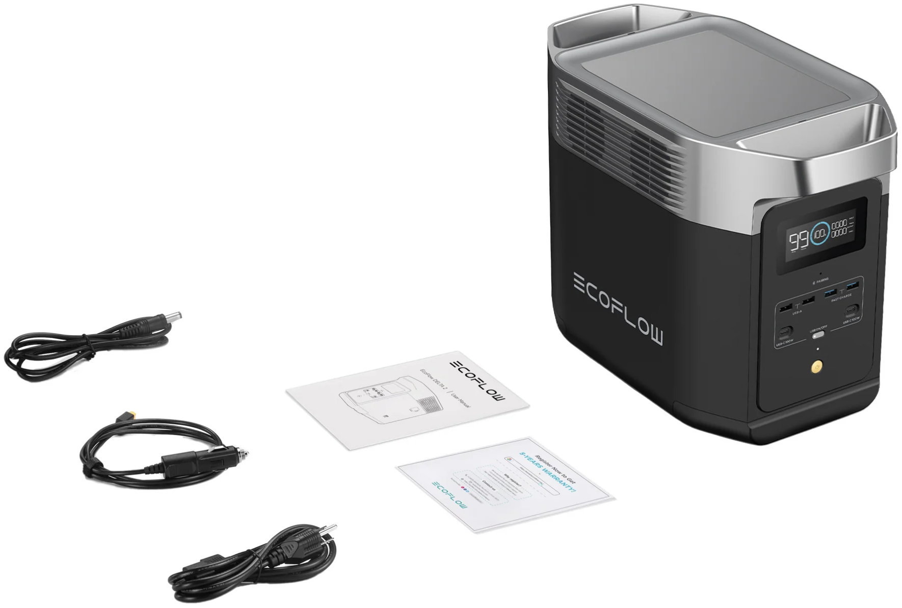 Ecoflow Delta 2 in de doos