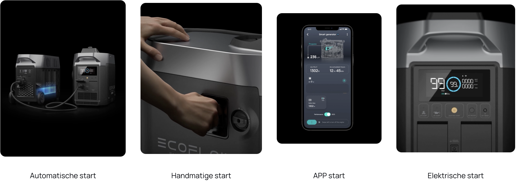 Ecoflow Smart Generator (Dual Fuel) 4 manieren om te starten