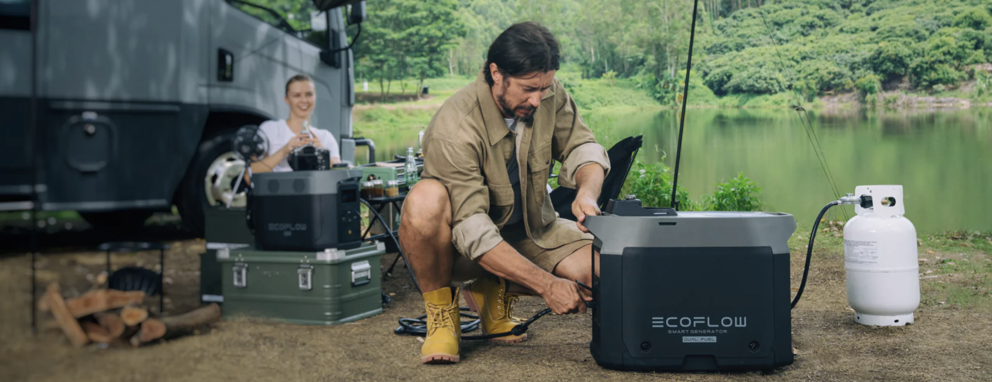 Ecoflow Smart Generator (Dual Fuel) op LPG en loodvrije benzine
