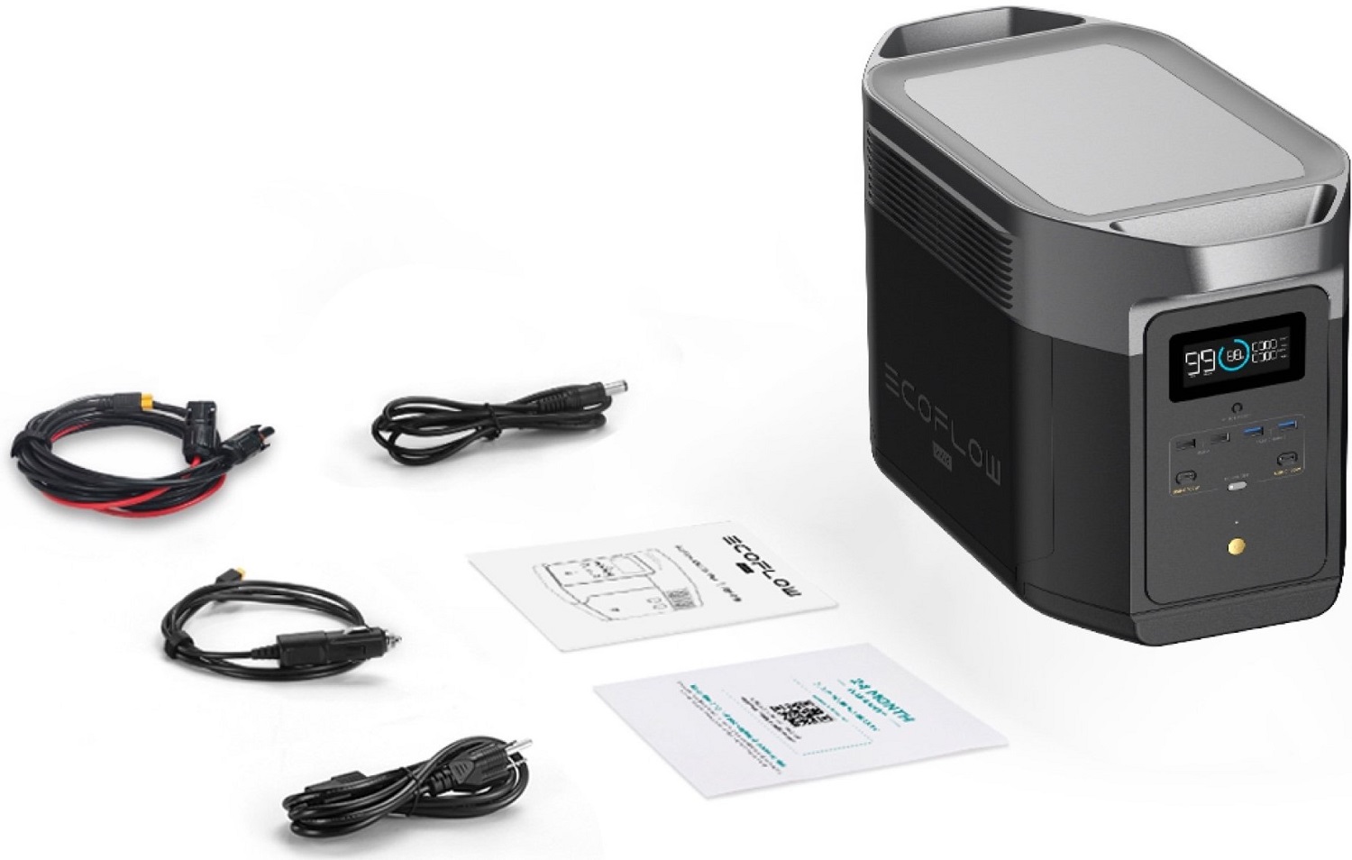 Ecoflow Delta meegeleverde accessoires