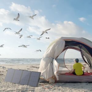 Ecoflow Soalr Panel 110W is ideaal voor een dagje aan het strand