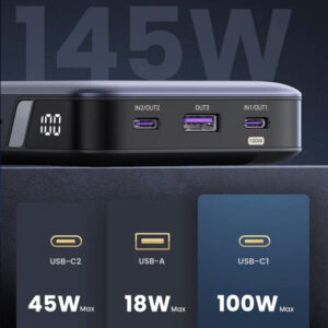 UGREEN 25000mAh Powerbank 145W PowerBank met hoge output