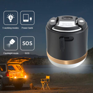 Ecoflow Camping Light verschillende standen en instellingen