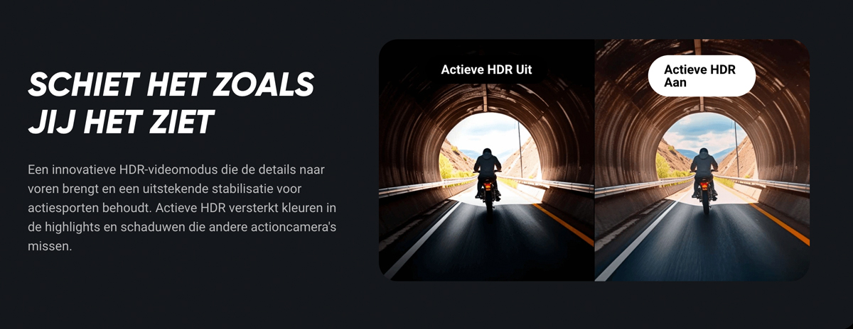 Insta360 X4 Motorcycle Kit XXL met HDR opnamen