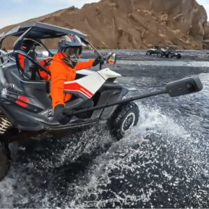 Insta360 X4 Motorcycle Kit XXL op 4WD voertuig bevestigd