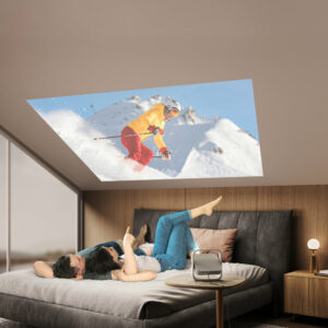 XGIMI Elfin Flip projecteren op schuin dak of plafond