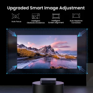 Dangbei Atom beamer met auto focus, keystone correctie, screen fit en obstakel vermijding