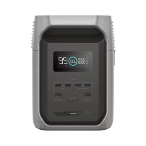 EcoFlow DELTA 3 (1500Wh) spatwaterdichte powerstation vooraanzicht