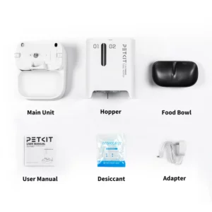 PETKIT YumShare Dual-hopper in de verpakking