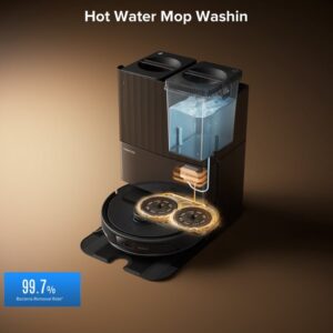 Roborock Q Revo Master heet water dweilen
