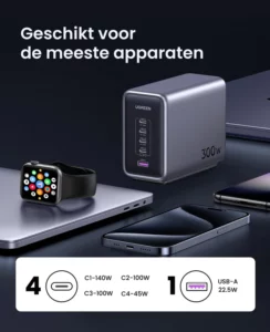 UGREEN 300W Desktop Charger geschikt voor elk apparaat
