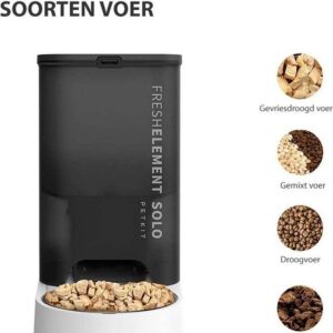 PETKIT Fresh Element Solo Black verschillende soorten voer